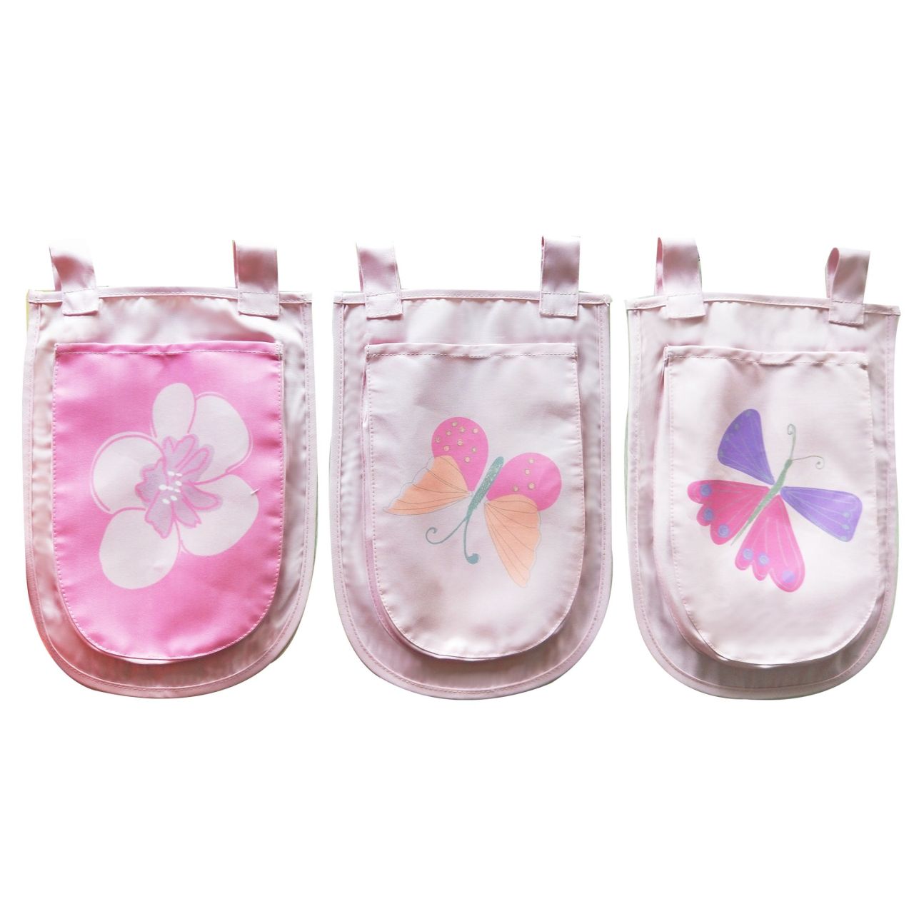 Aufbewahrungstaschen Tasche Spielaufbewahrung Stofftasche Blumen Schmetterling