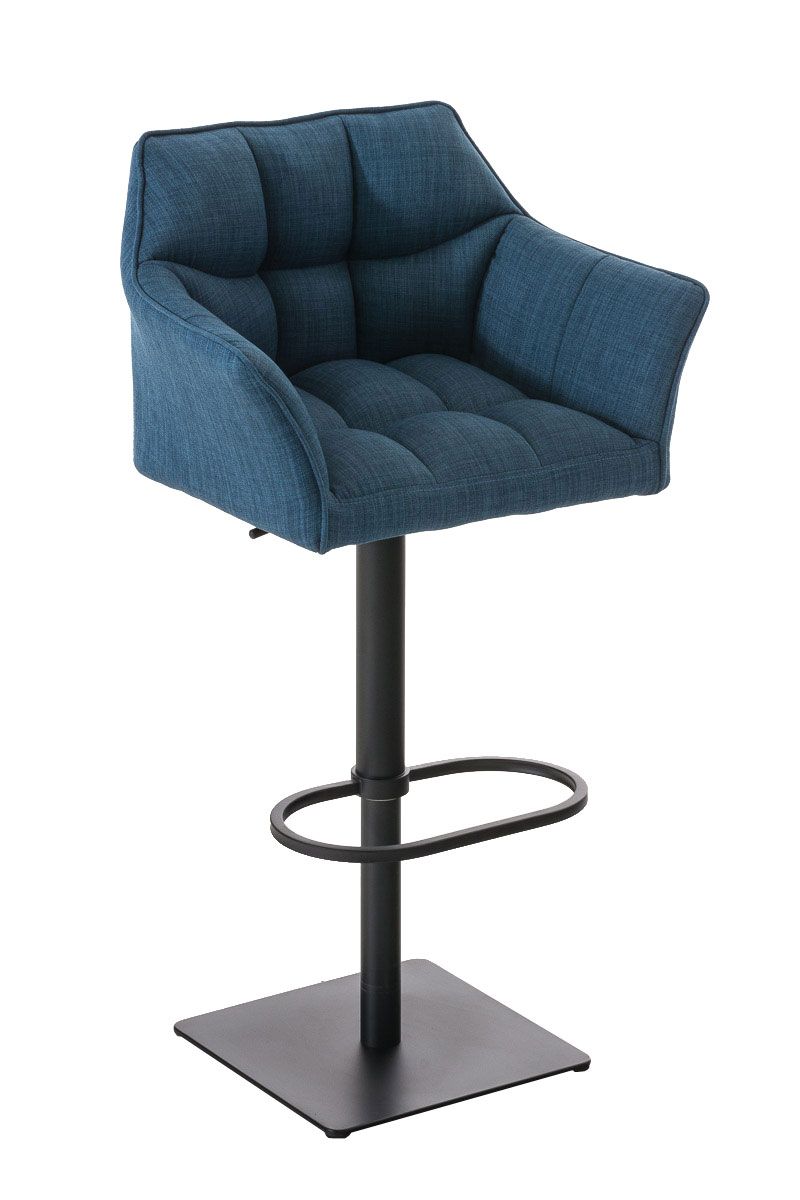 Barhocker Damaso B Stoff blau