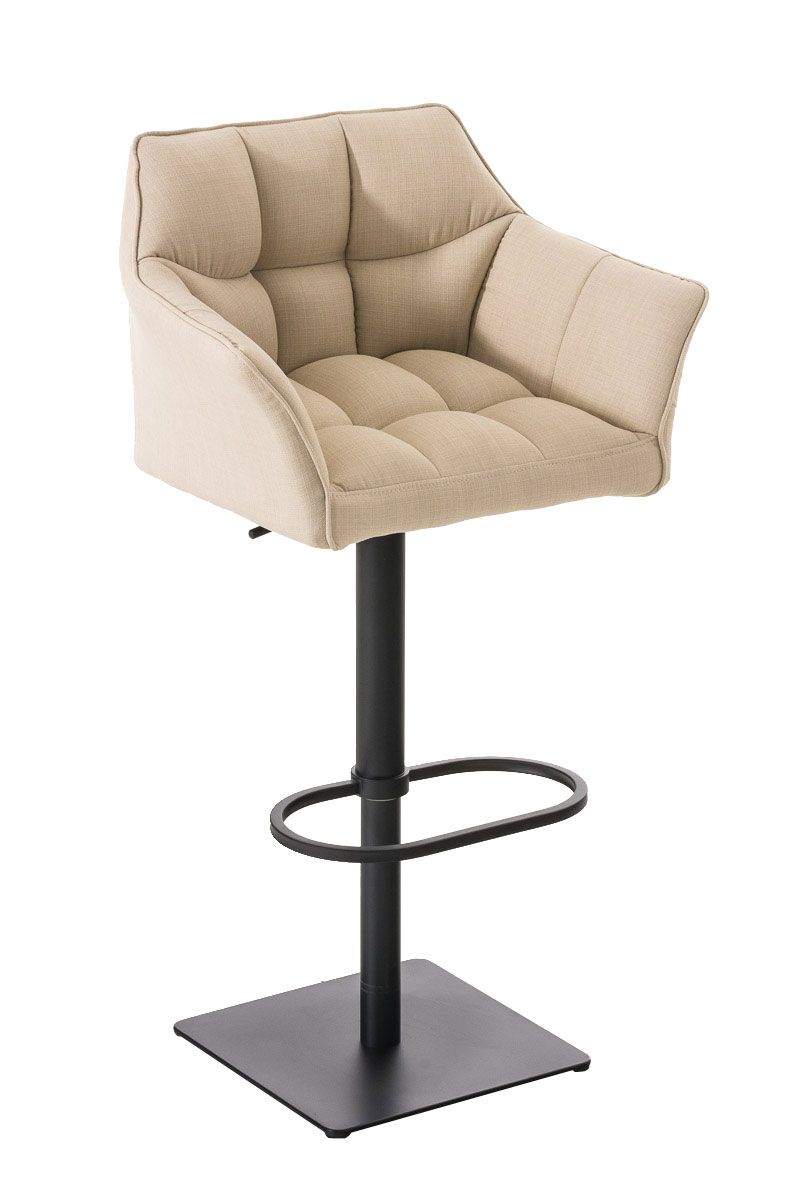 Barhocker Damaso B Stoff creme