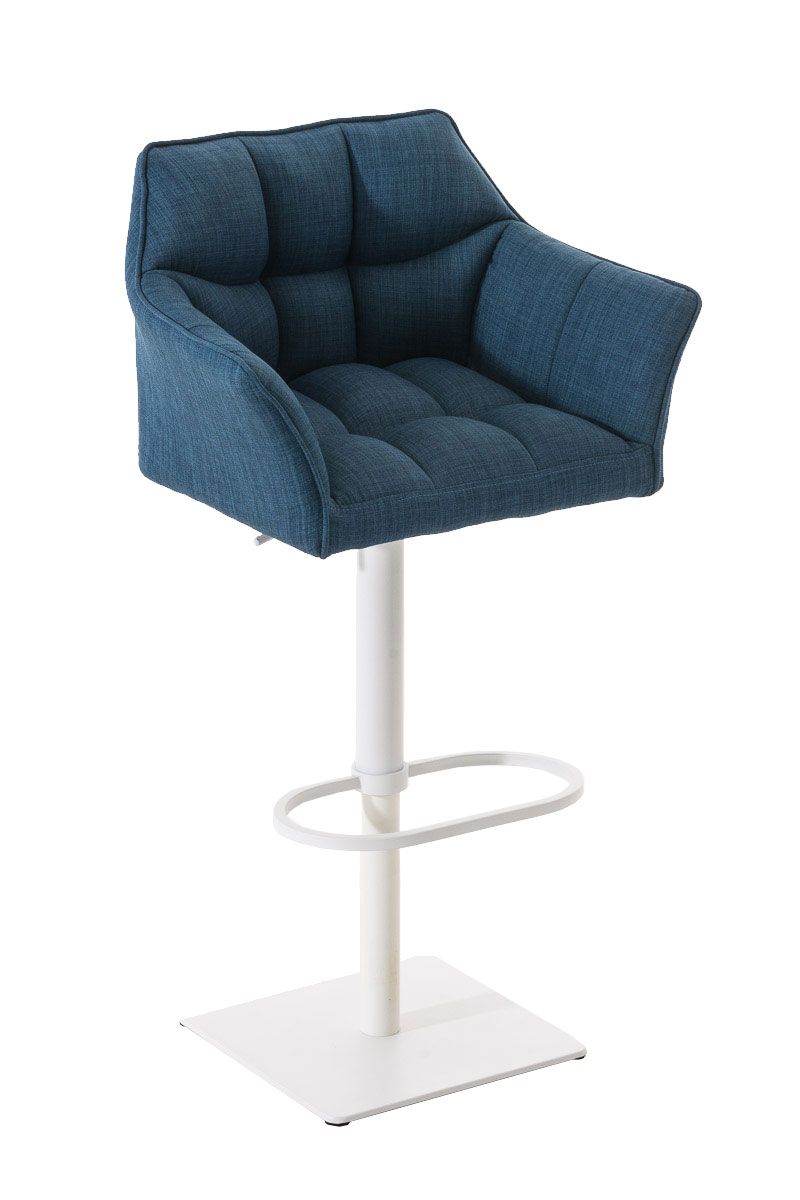 Barhocker Damaso W Stoff blau