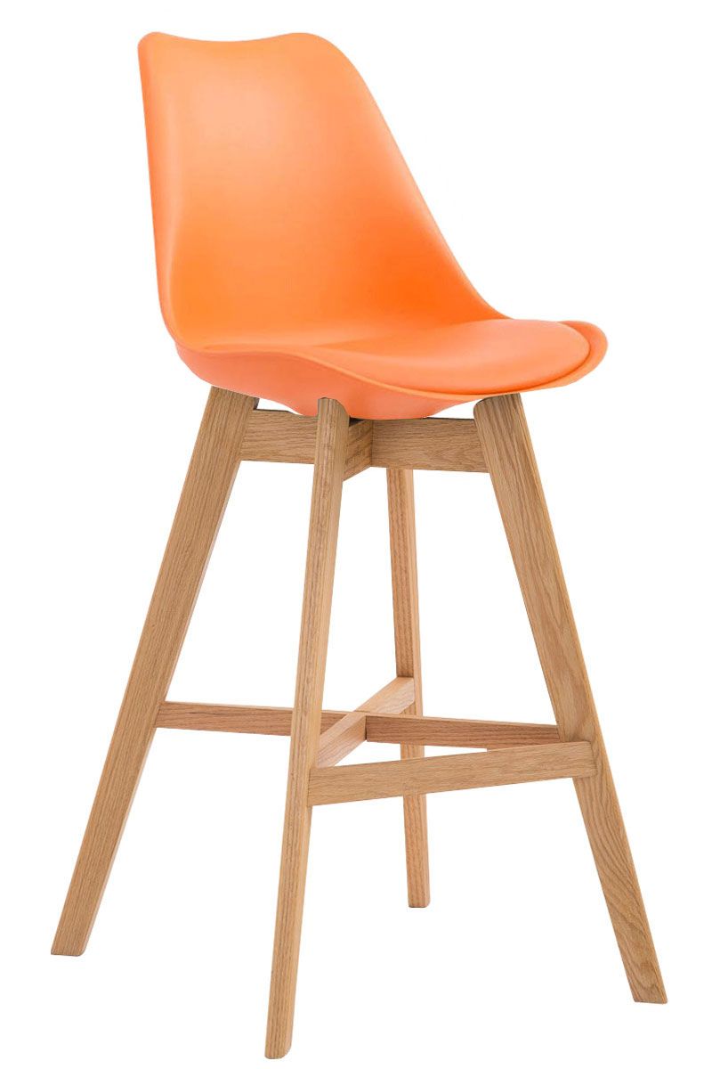 Barhocker Cannes Kunststoff Natura orange