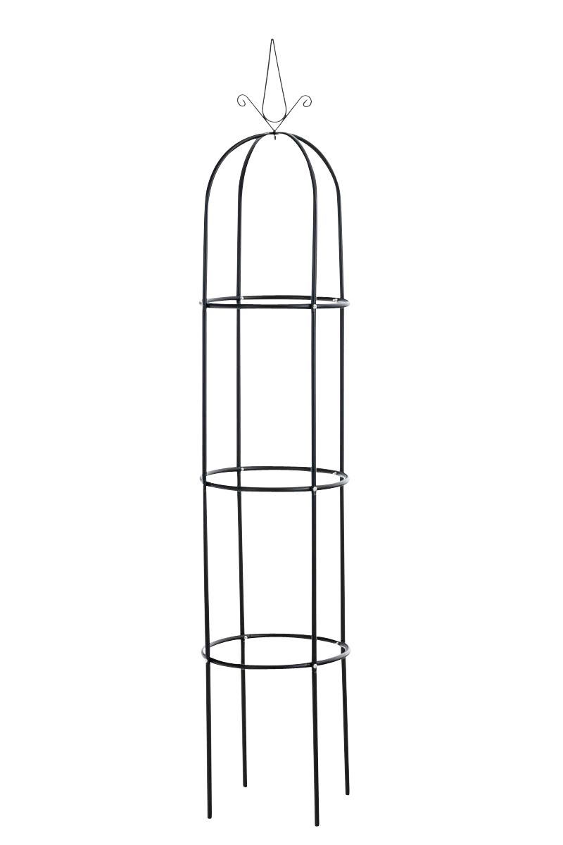 Rosensäule- Rankhilfe Rankgitter Rosenbogen Metall Spalier Garten-schwarz