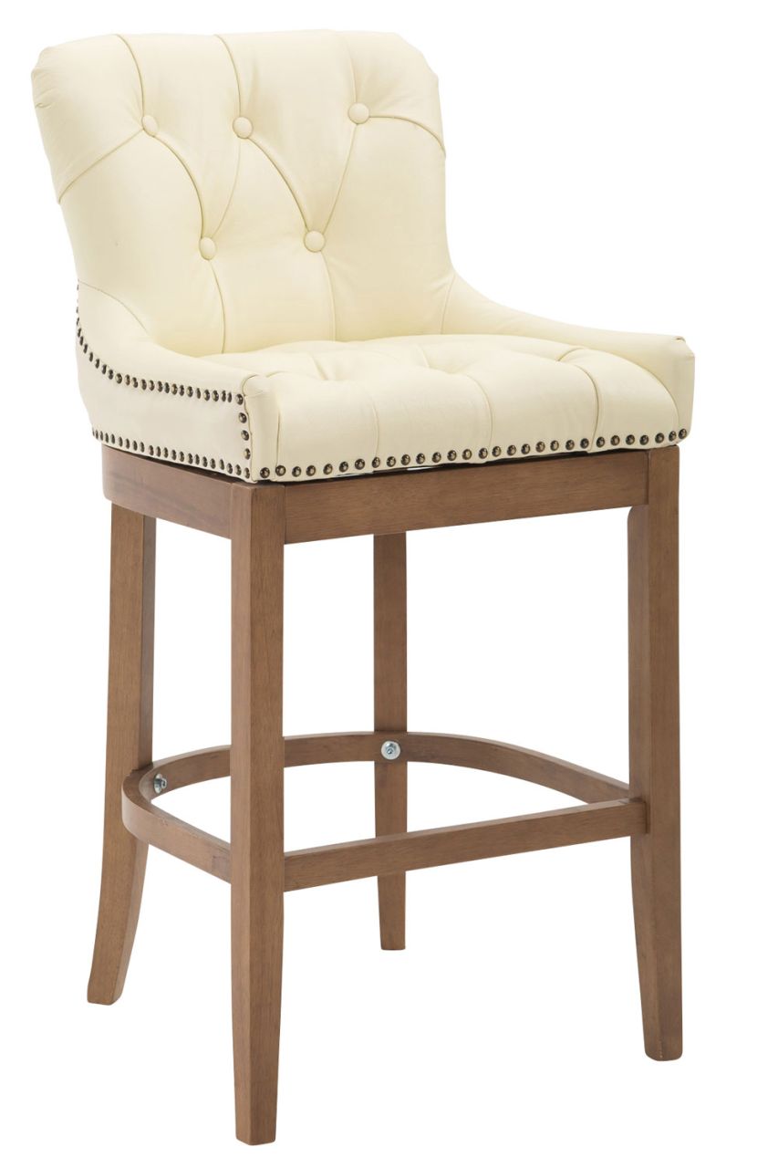 Barhocker Lakewood Echtleder, Antik-hell creme