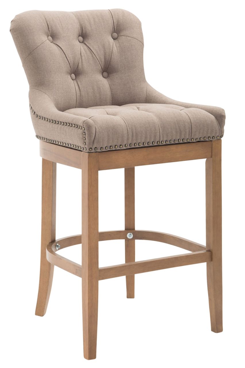 Barhocker Lakewood Stoff, Antik-hell taupe