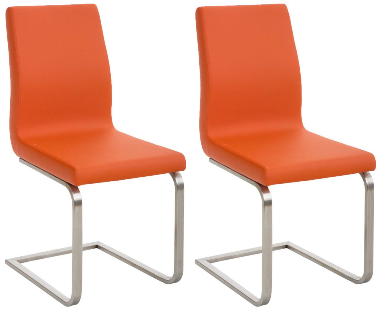 2er Set Esszimmerstühle Belfort orange