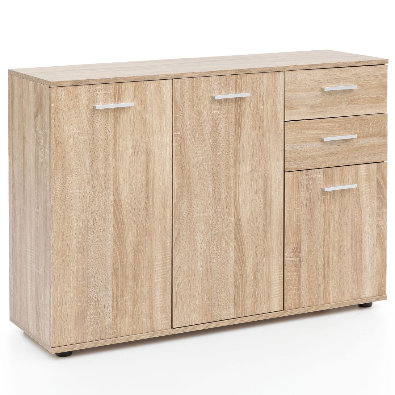 Kommode WL5.288 mit Türen & Schubladen 107x79x35 cm Schrank Holz Sonoma