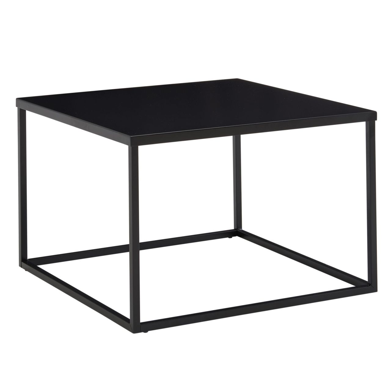 Couchtisch 60x60x40 cm Metall Wohnzimmertisch Industrial Schwarz