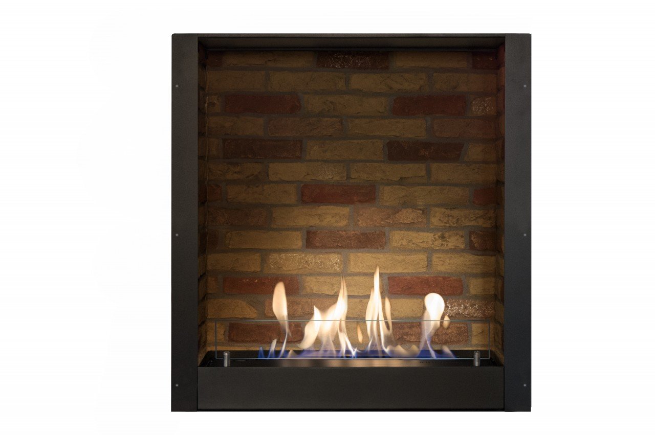 Xaralyn Bausatz L (75 x 69 x 23 cm) Bio Flame Einsatz mit Steinmotiv