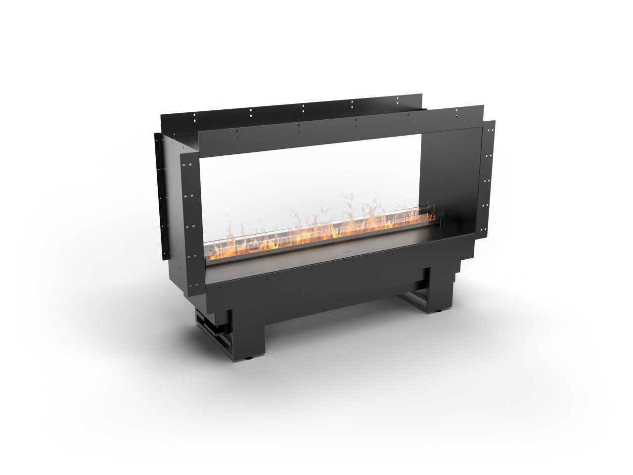 Planika Cool Flame See-Through Fireplace 1000 Elektrokamineinsatz Festwasseranschluss Holzscheite