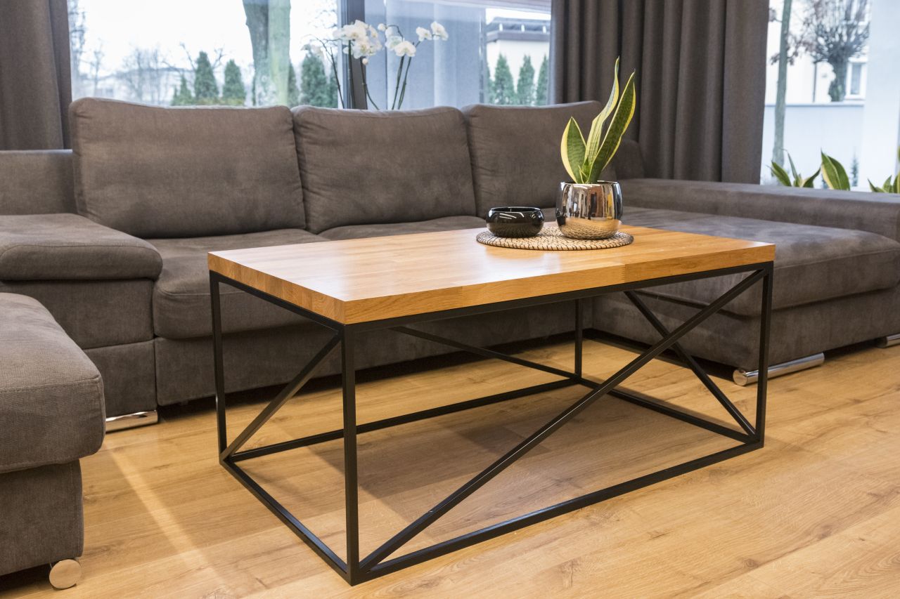 Couchtisch Beistelltisch Sofatisch Coffee Table Wohnzimmer Tisch Metall Holz