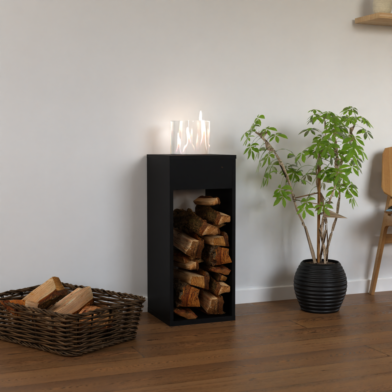 Glow Fire Emma Concept L Ethanolkamin Schwarz