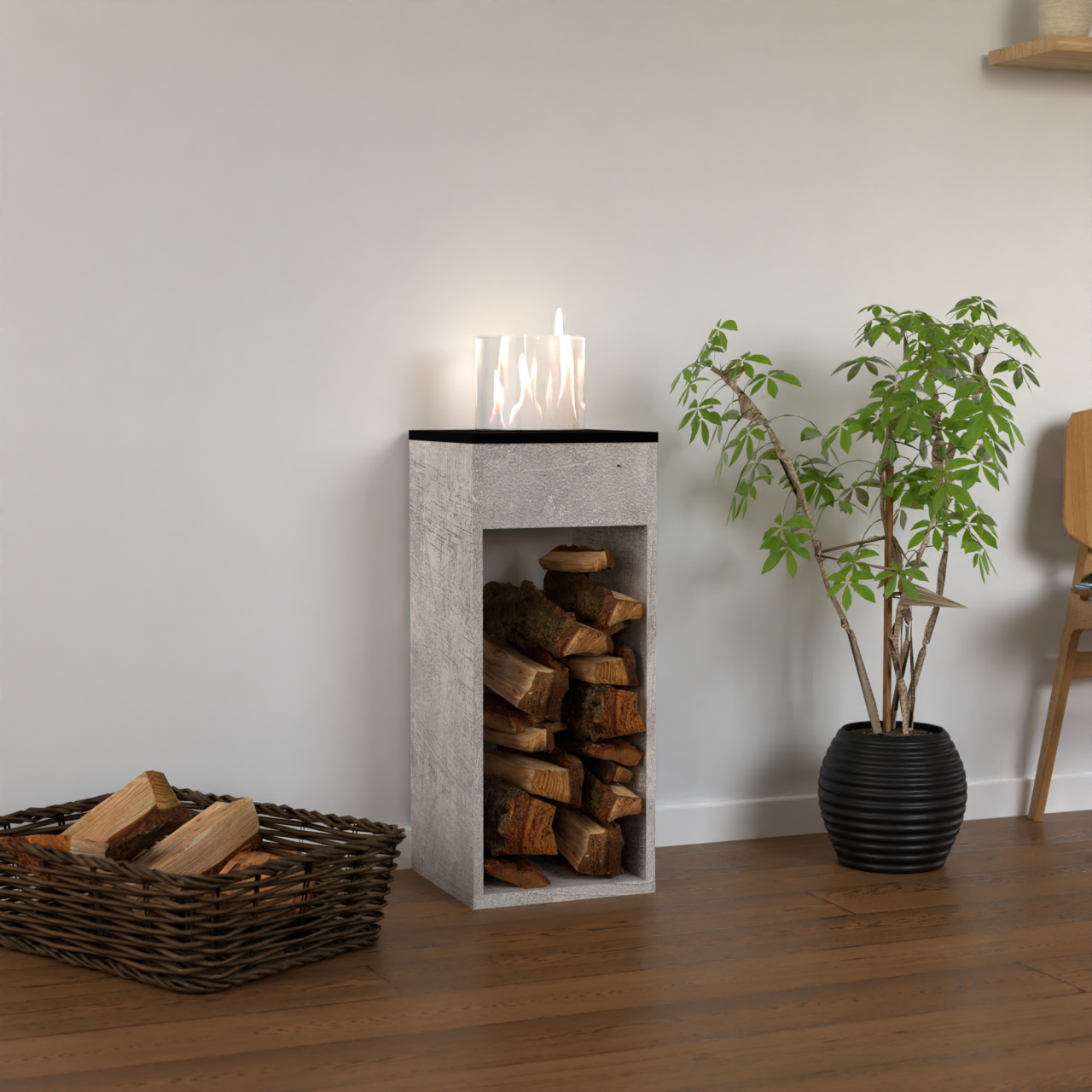 Glow Fire Emma Concept L Ethanolkamin Beton