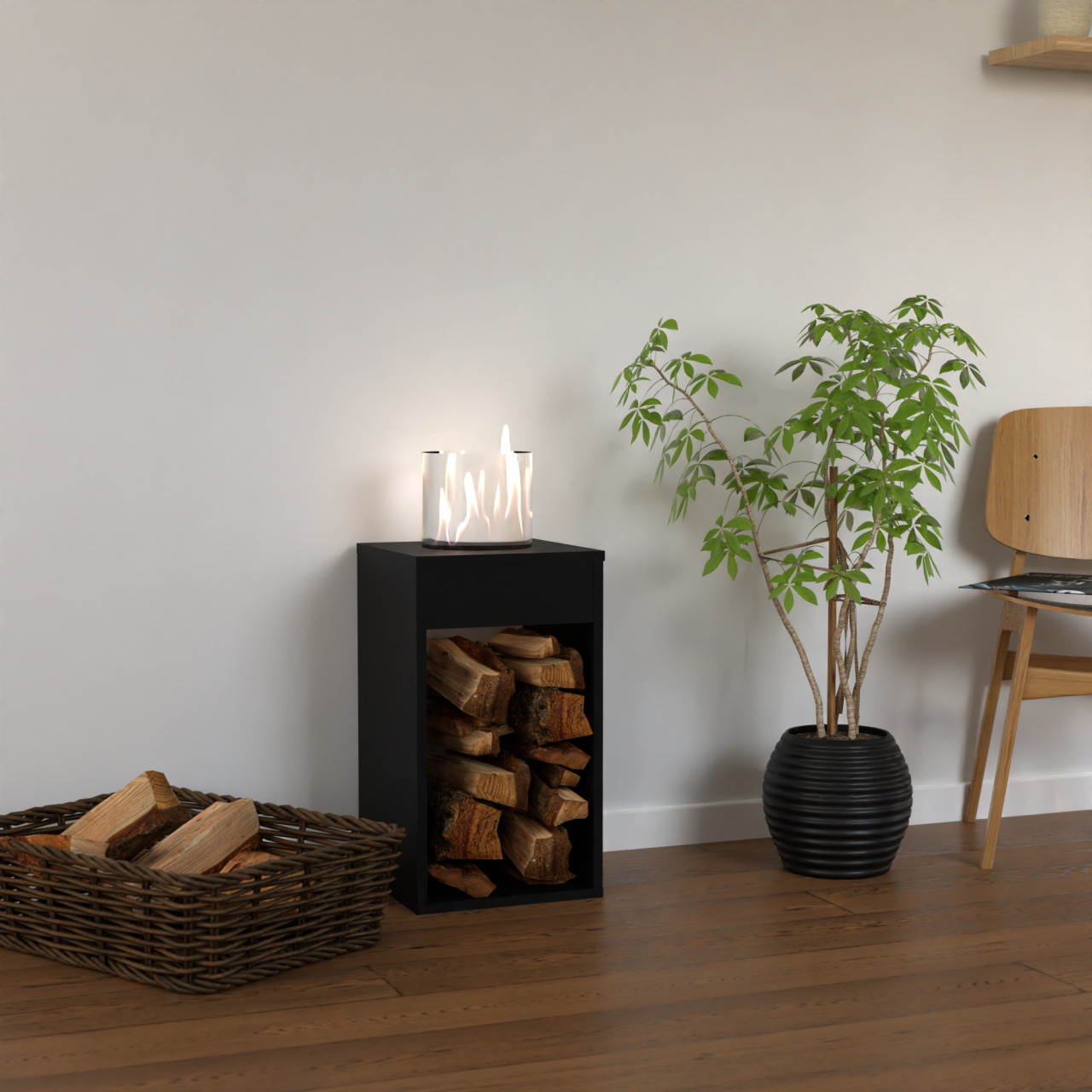 Glow Fire Emma Concept M Ethanolkamin Schwarz