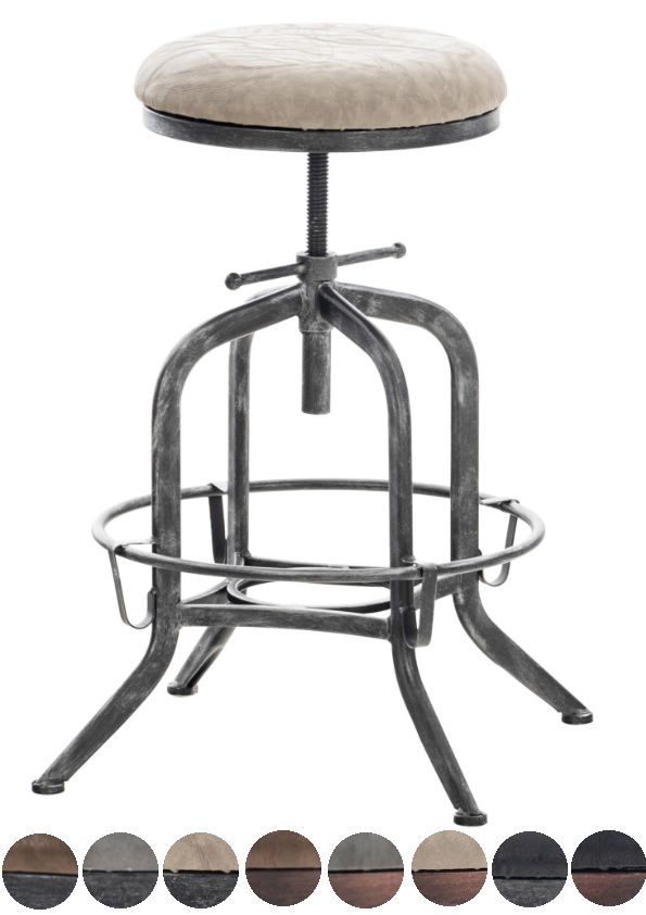 Barhocker Küchenstuhl Stuhl Vintage Kunstleder industrial Thekenstuhl Esszimm…