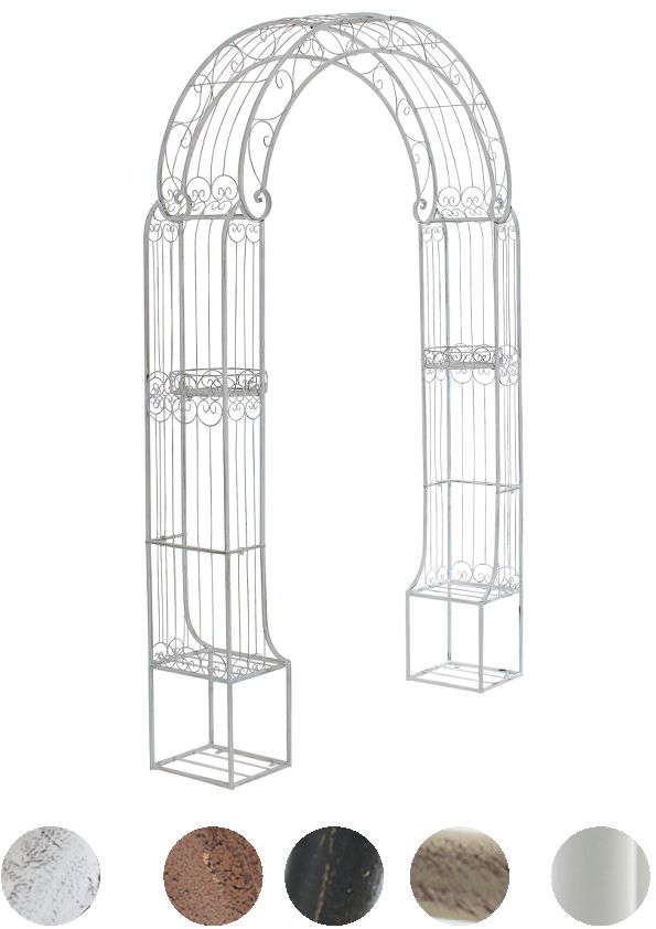 Rosenbogen -Rankhilfe Rosensäule Rankgitter Spalier Gartentor-versch. Farben