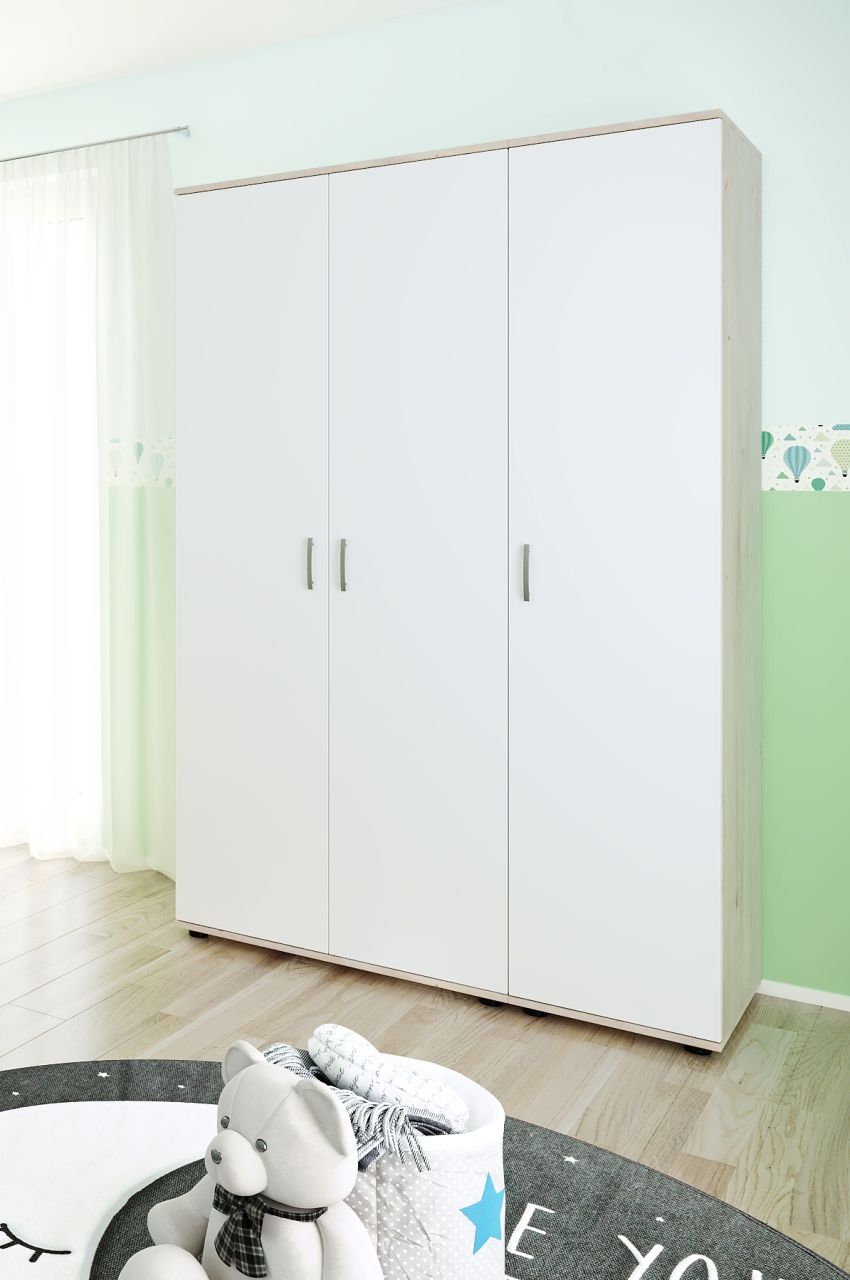 Kleiderschrank Set Babyzimmer Kinderzimmer Babyschrank Wäscheschrank 3 türig