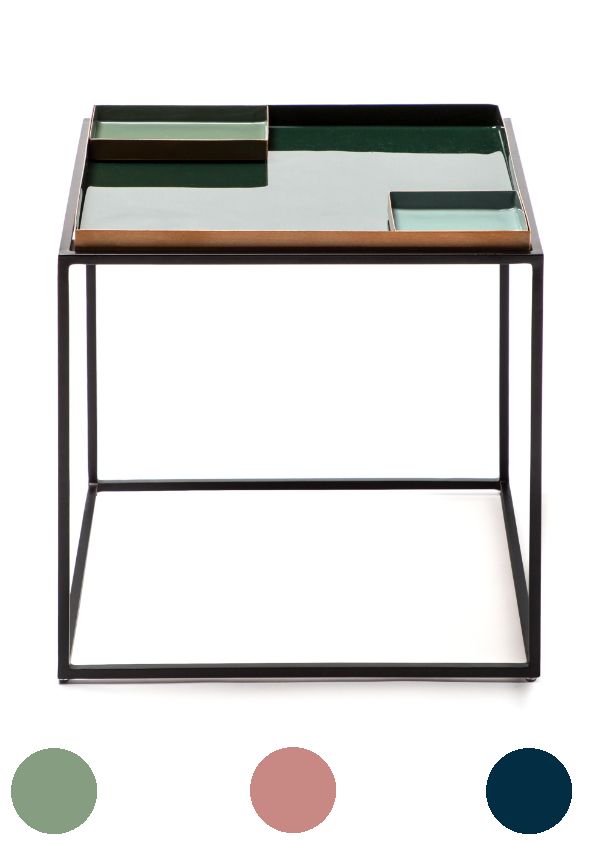 Beistelltisch Couchtisch Nachttisch Metall modern Pastell design retro Tisch
