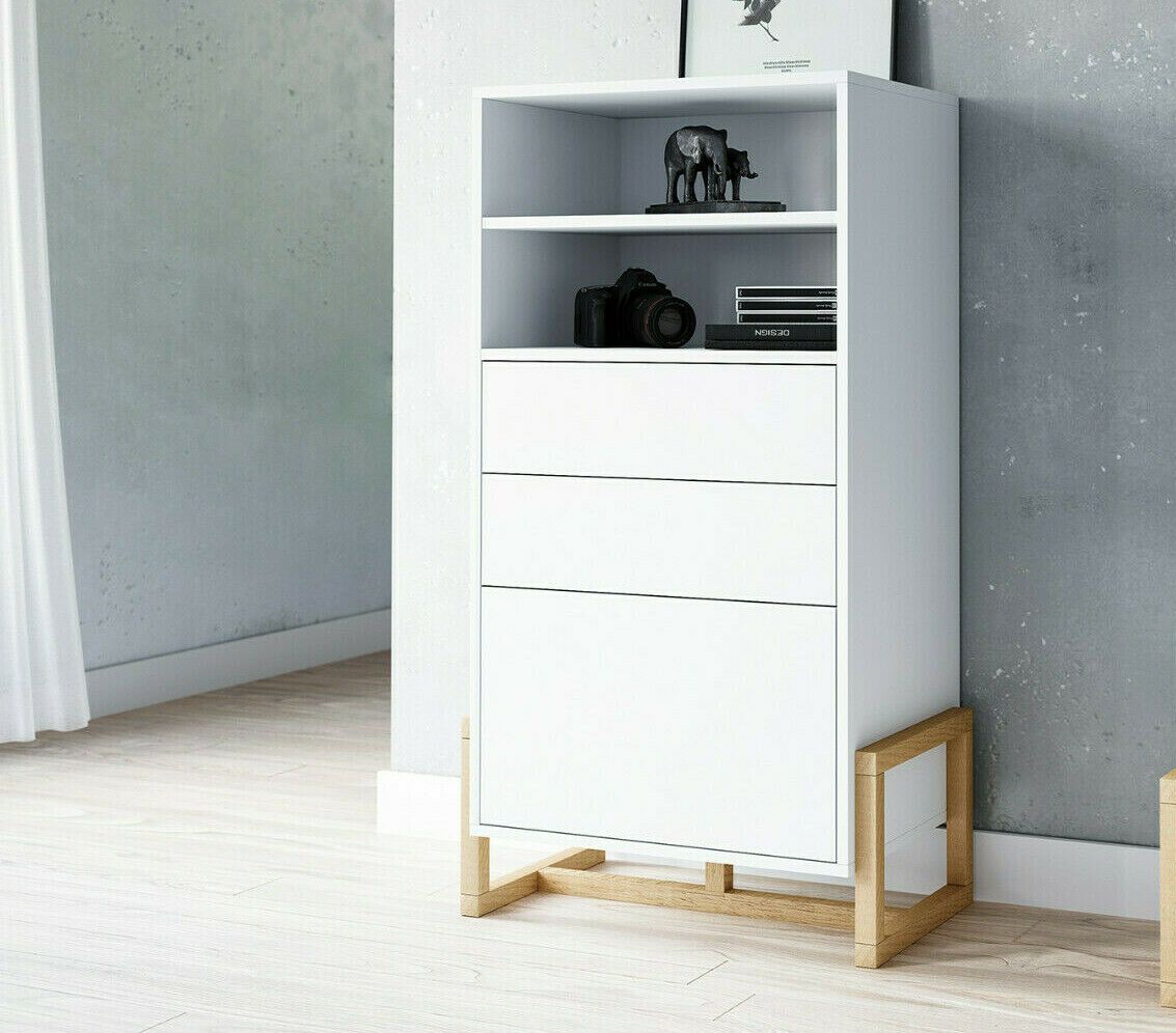 Sideboard- Kommode Highboard Anrichte Wohnmöbel Wohnzimmermöbel Schrank -Weiß