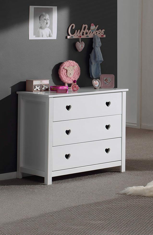 Kommode Highboard Sideboard Anrichte Kindermöbel Wäscheschrank Schubladen Weiß