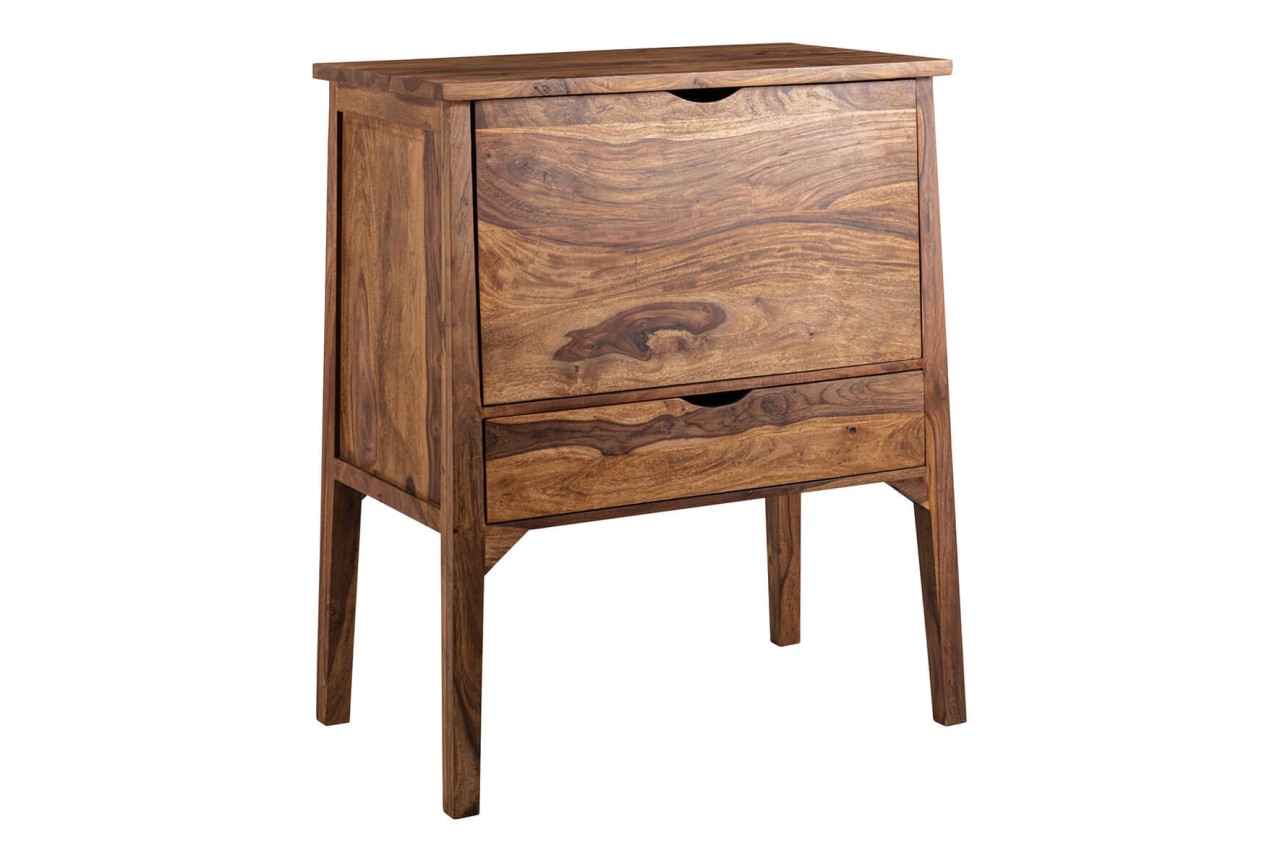 tinkaro Sideboard eckig HINRICH Sheesham Massivholz Kommode Braun