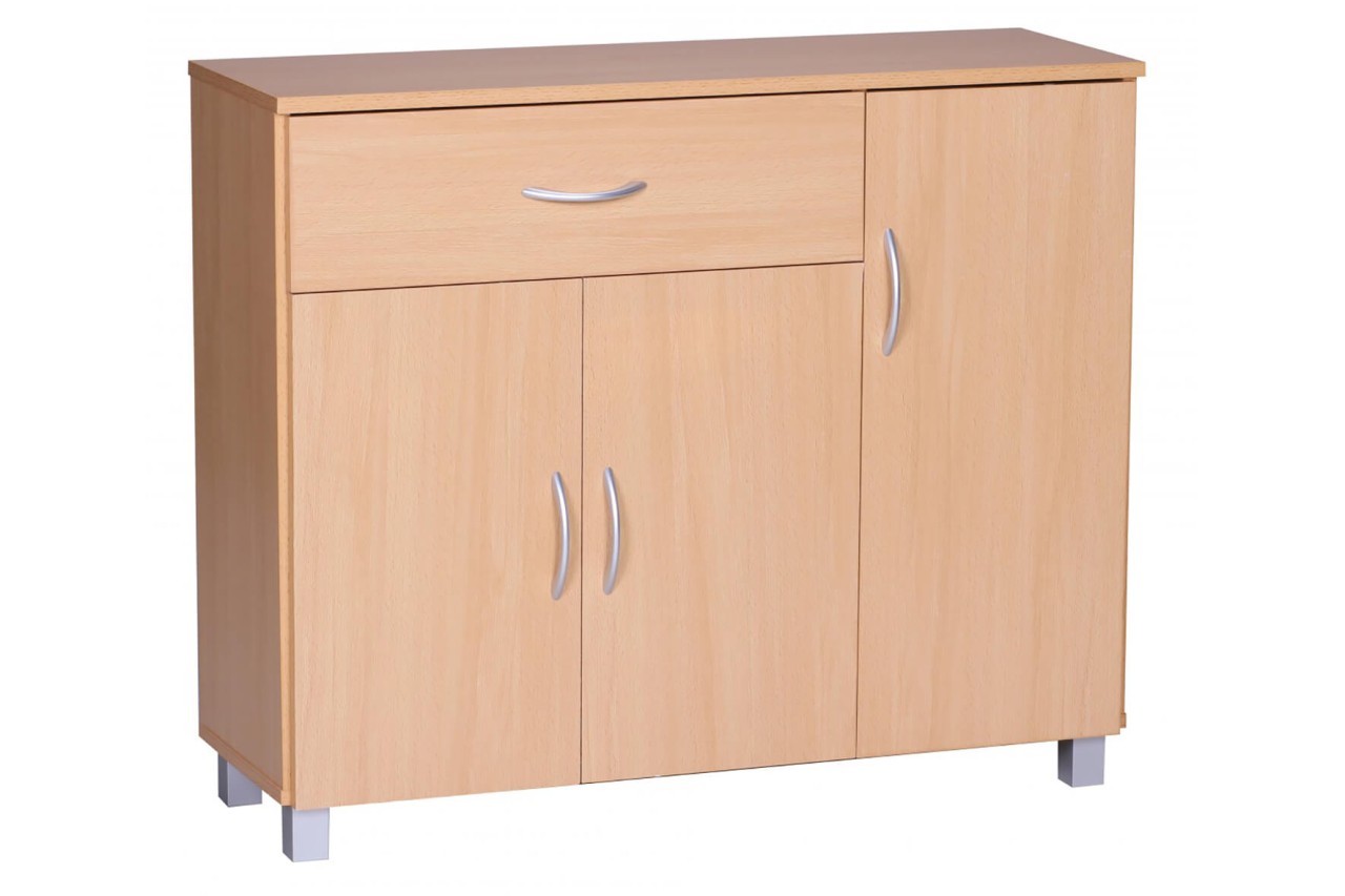 tinkaro Sideboard rechteckig ERMIRA Holz Flurschrank Braun