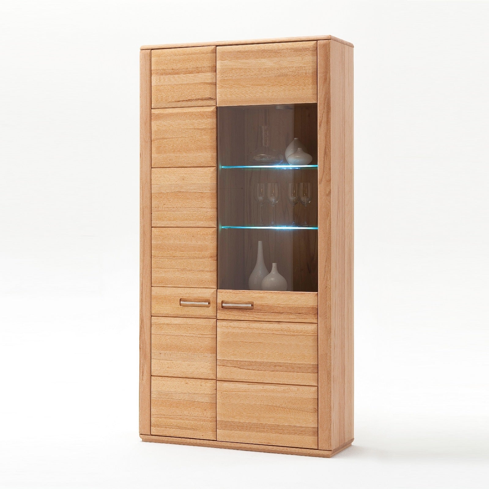 Vitrinenschrank Kernbuche 107 cm Sanremo