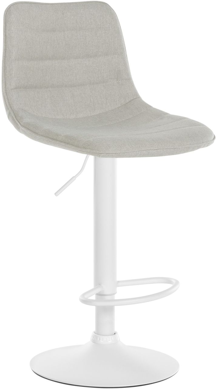 Barhocker Lex Stoff Weiß creme