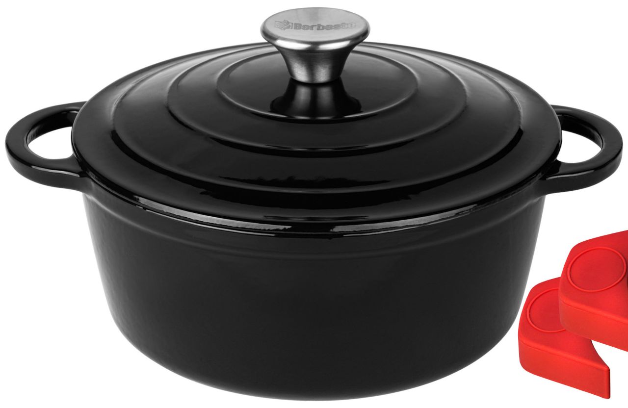 Dutch Oven Kochtopf 4 L schwarz