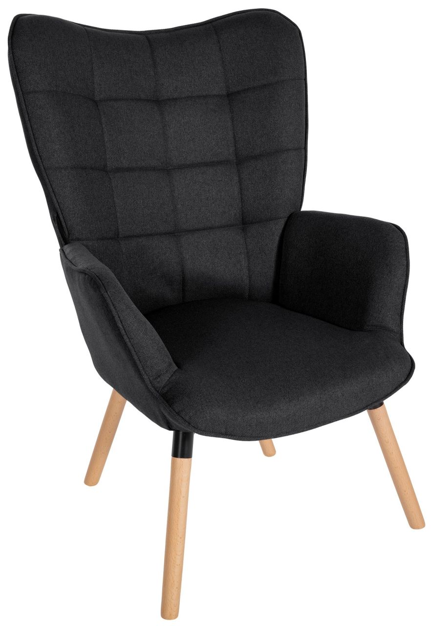 Sessel Garding Stoff schwarz