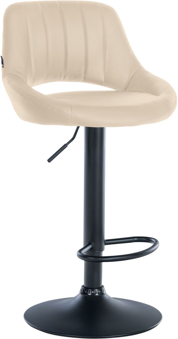 Barhocker Milet Kunstleder schwarz creme