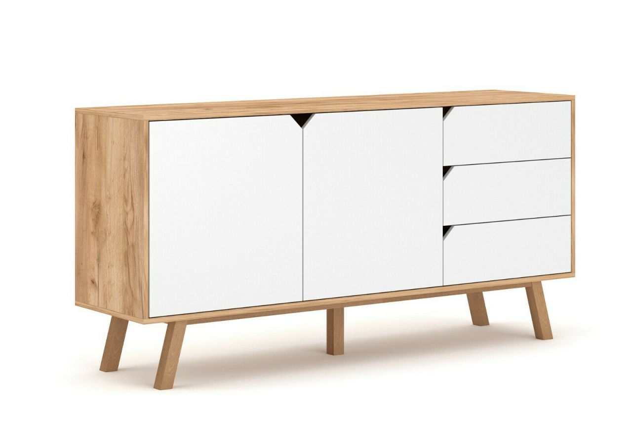 Sideboard- Kommode Highboard Anrichte Wohnmöbel Wohnzimmermöbel Schrank- Weiß