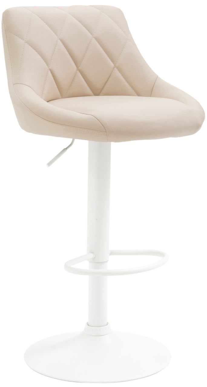 Barhocker Lazio Kunstleder weiß creme