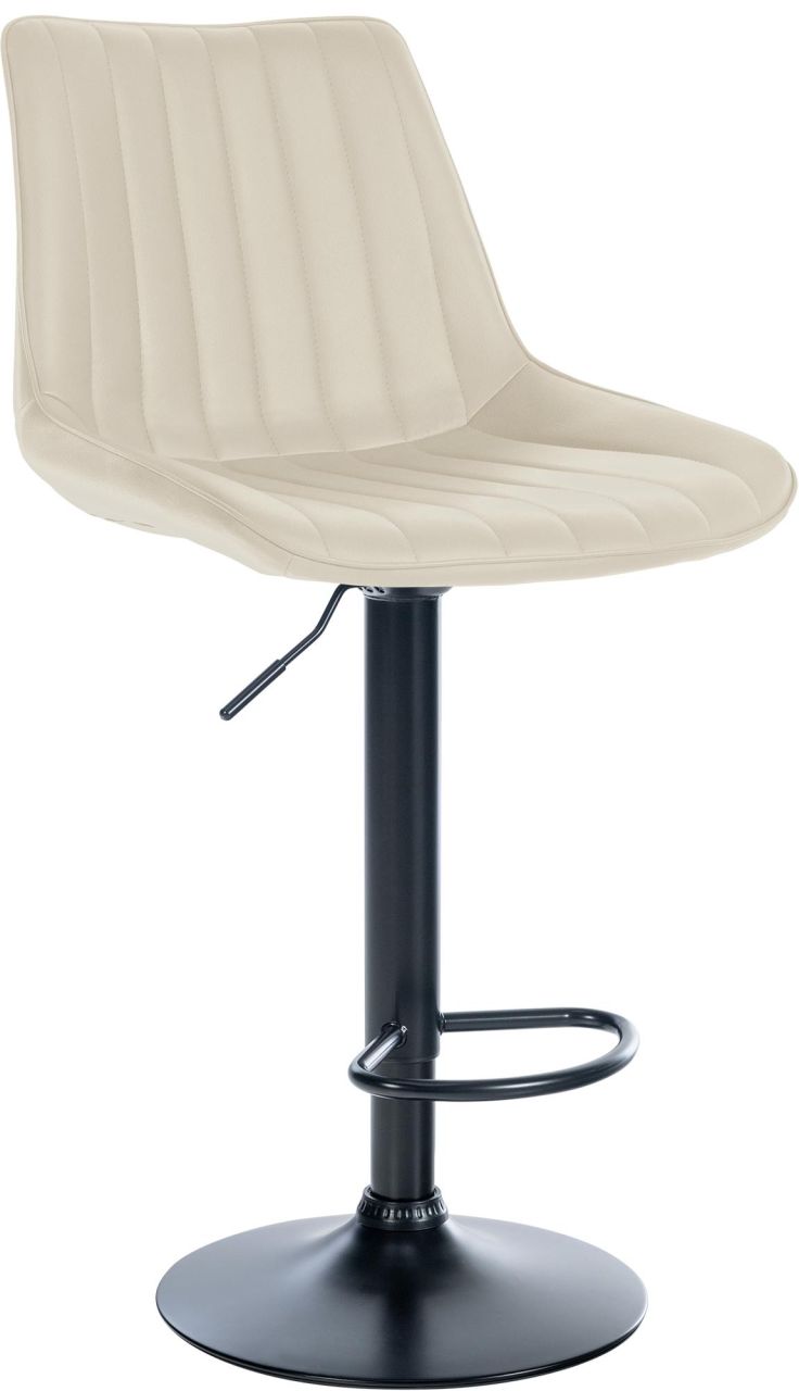 Barhocker Toni Kunstleder schwarz creme