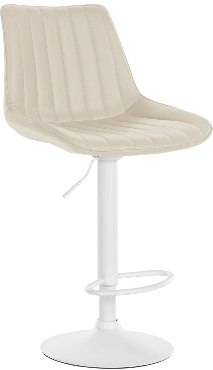 Barhocker Toni Kunstleder weiß creme