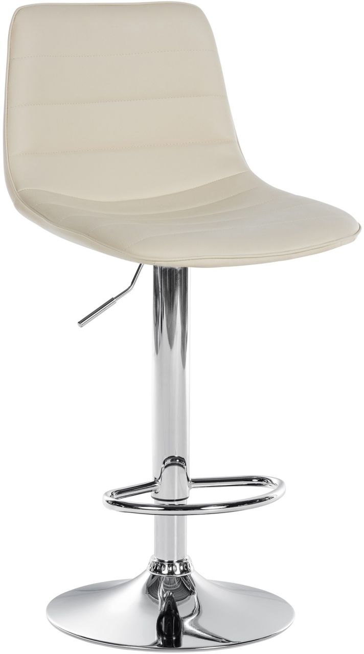 Barhocker Lex Kunstleder Chrom creme