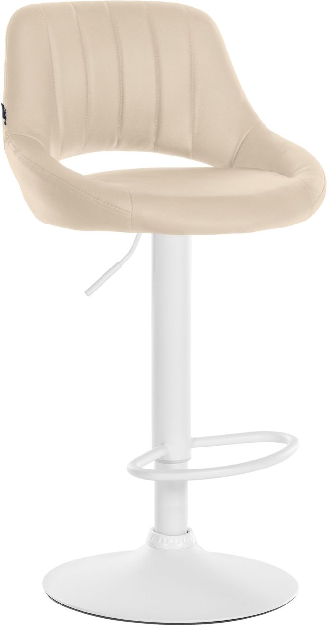 Barhocker Milet Kunstleder weiß creme