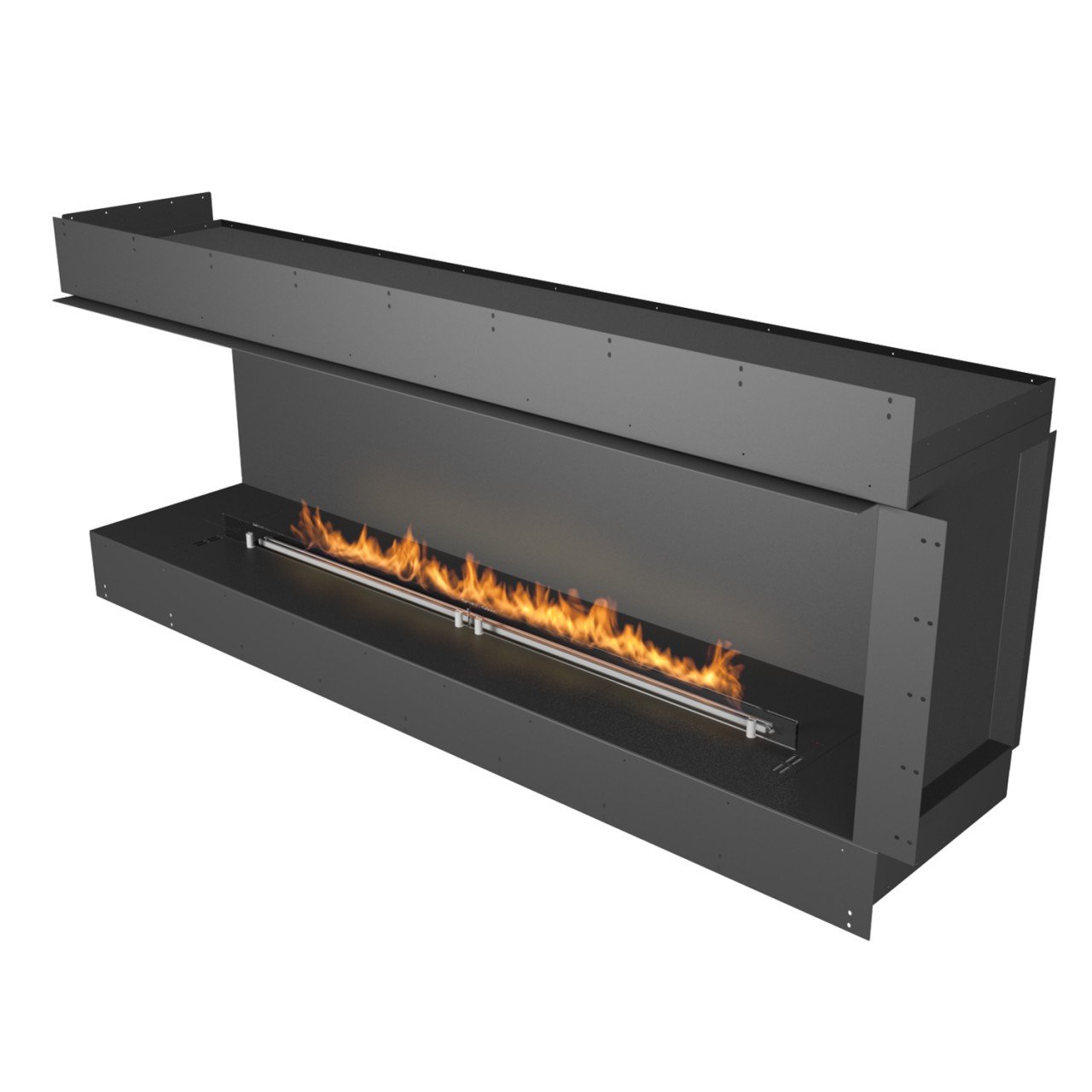 Planika Forma Firebox LEFT-CORNER mit BEV Automatikbrenner FLA 4 Forma 1800