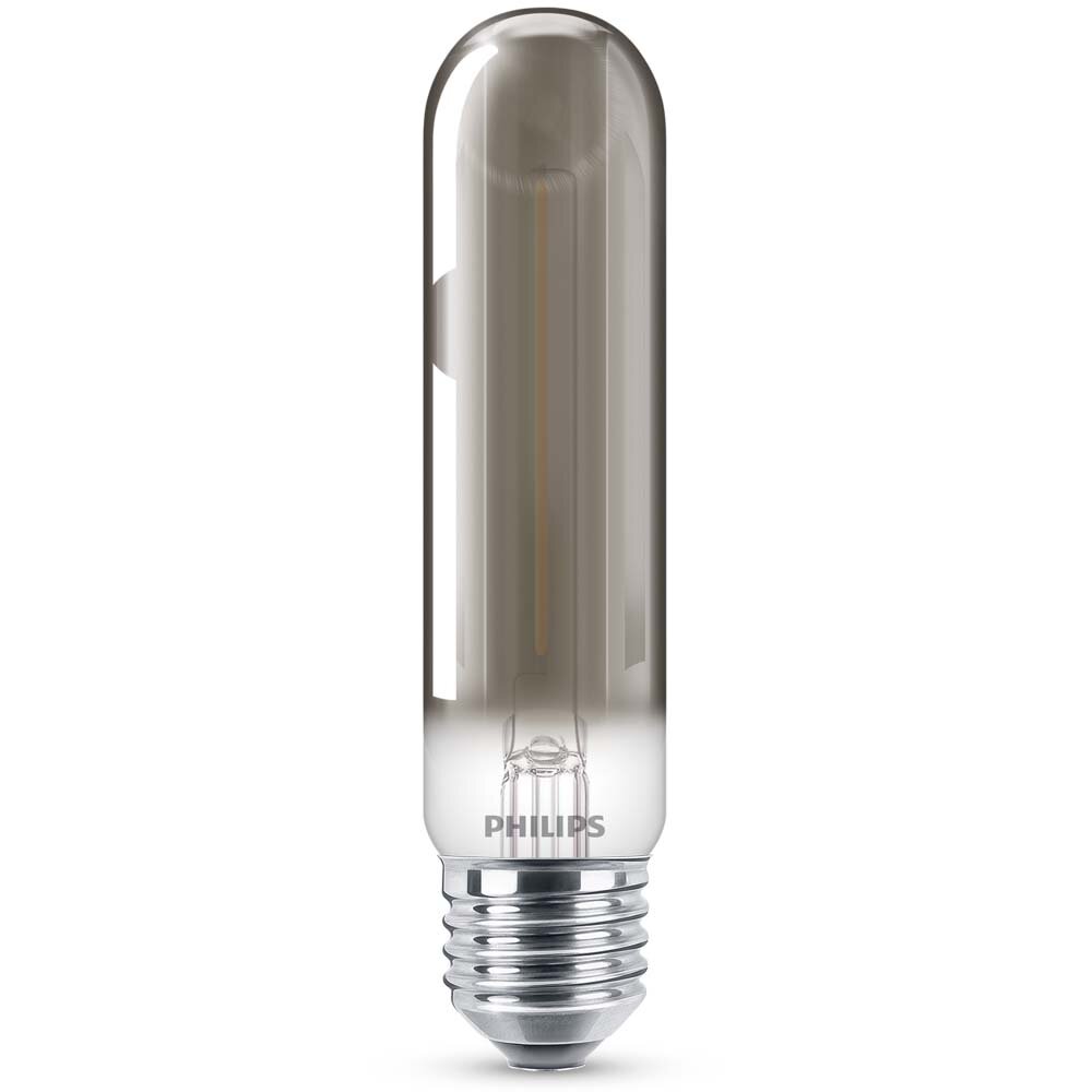 Philips Modern LED Filament Lampe ersetzt 11W E27 Röhre – T32 2,3W 136lm 1800K Einerpack