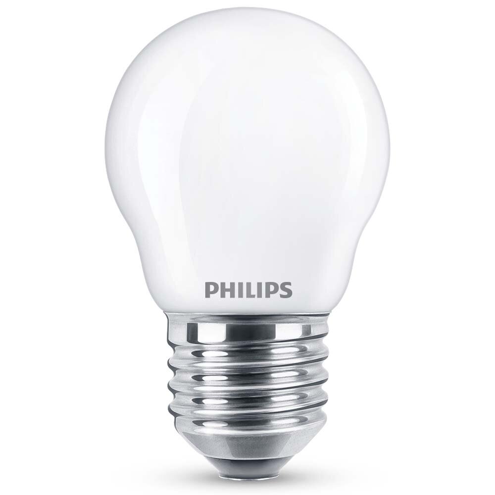 Philips LED Lampe ersetzt 40W, E27 Tropfenform P45, weiß, neutralweiß, 470 Lumen, nicht dimmbar, 1er Pack