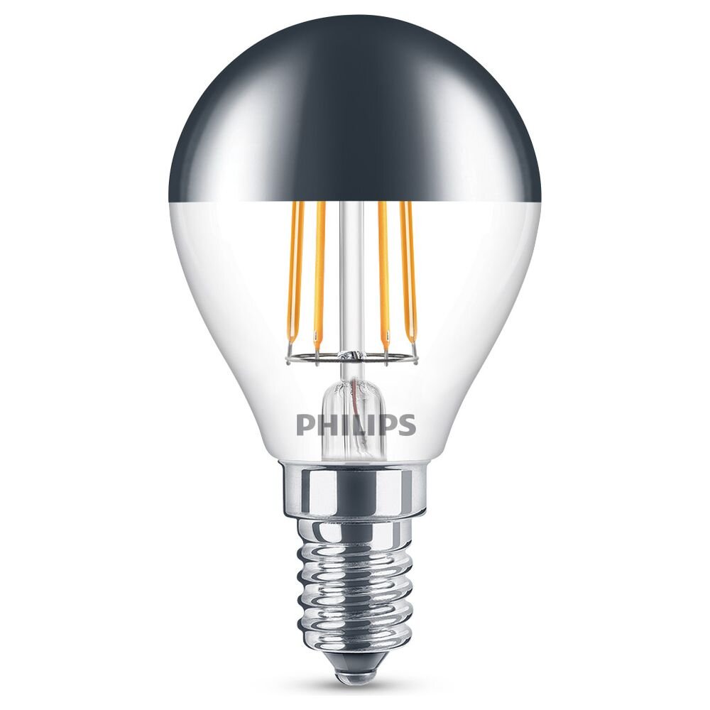 Philips LED Filament Lampe ersetzt 35W E14 Tropfen – P45 4W 397lm 2700K Einerpack