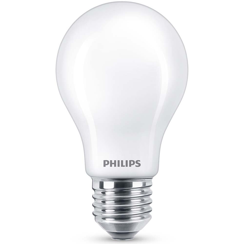 Philips LED Lampe ersetzt 60W, E27 Standardform A60, weiß, neutralweiß, 806 Lumen, nicht dimmbar, 4er Pack