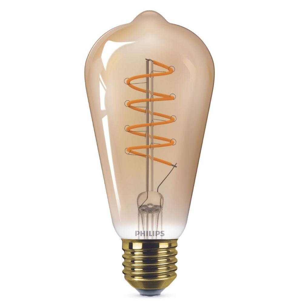 Philips Vintage LED Filament Lampe ersetzt 25W E27 ST64 Edisonform 5,5W 250lm 1800K dimmbar Einerpack