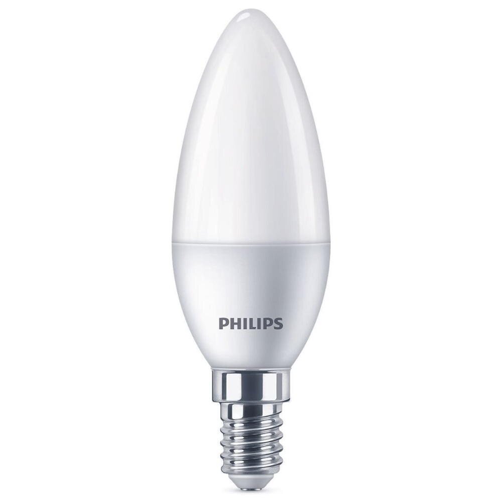 Philips LED Lampe ersetzt 40W, E14 Kerzenform B35, weiß, warmweiß, 470 Lumen, nicht dimmbar