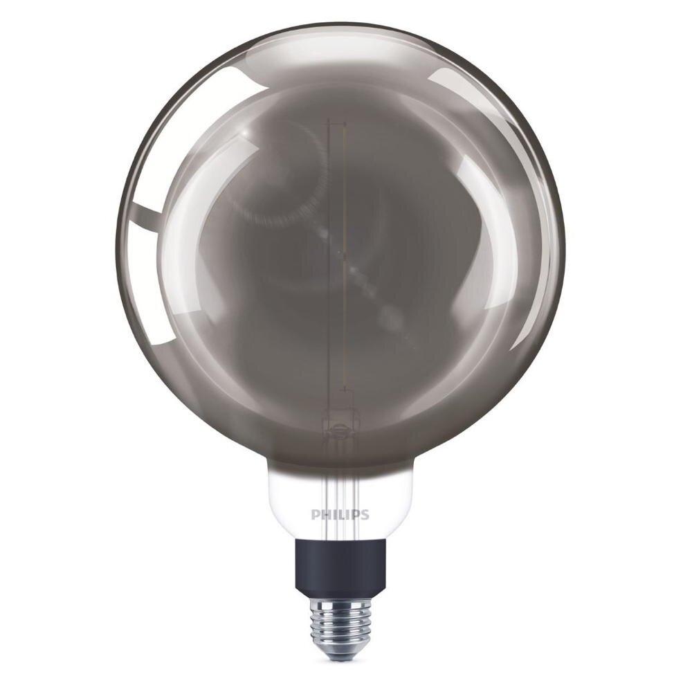 Philips LED Lampe ersetzt 25W, E27 Globe G200, grau, warmweiß, 200 Lumen, dimmbar