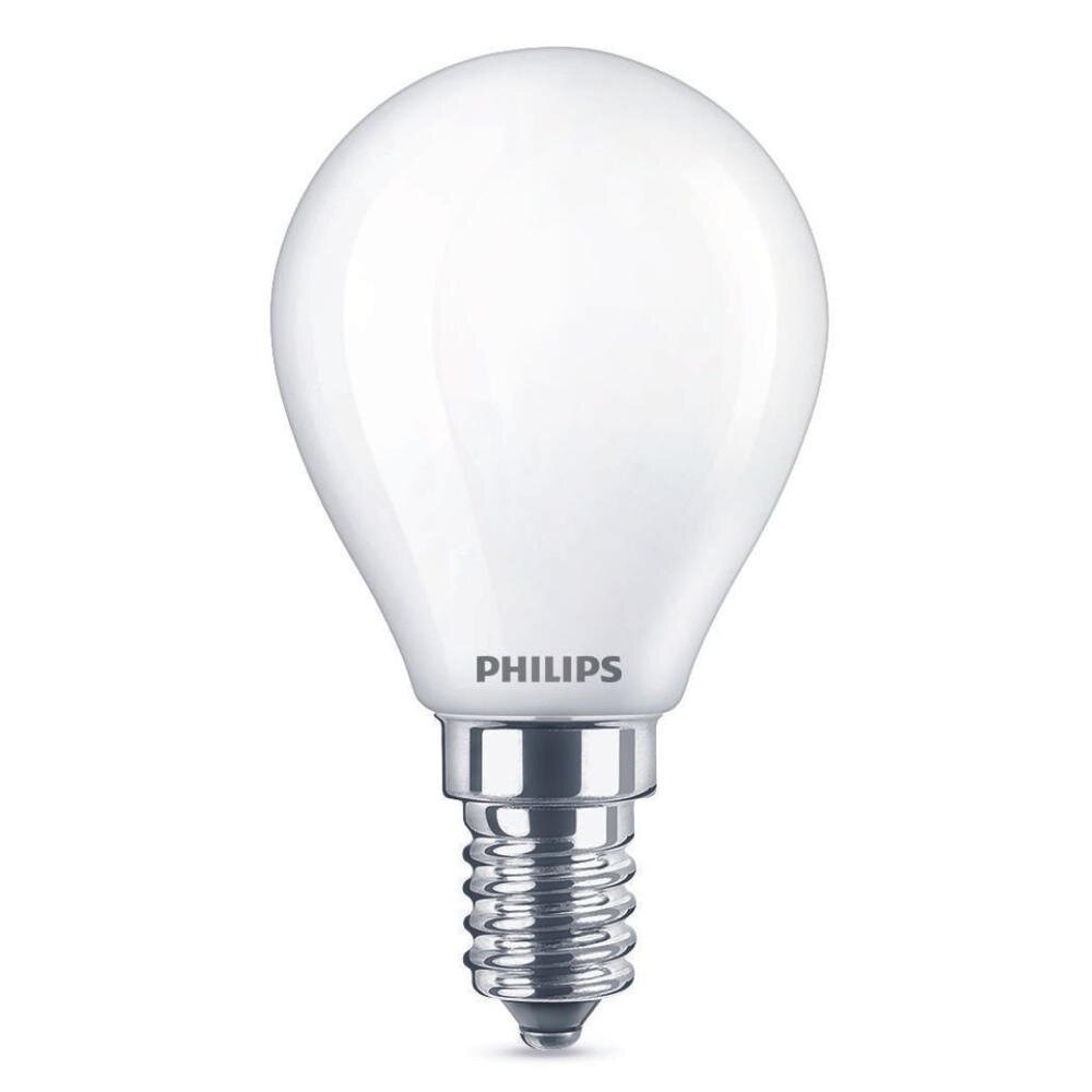 Philips LED Lampe ersetzt 40 W, E14 Tropfenform P45, weiß, warmweiß, 475 Lumen, dimmbar