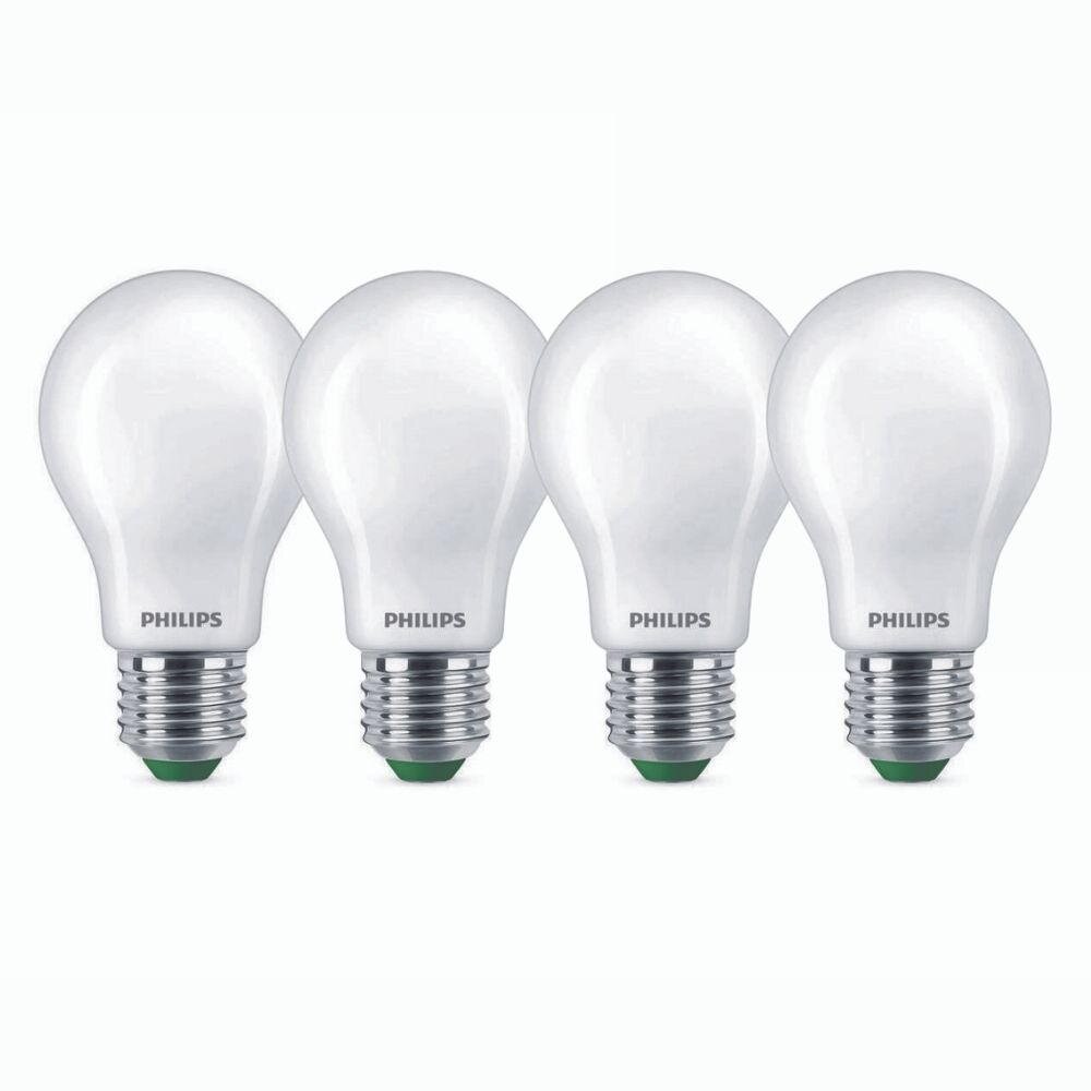 Philips LED Lampe E27 – Birne A60 4W 840lm 4000K ersetzt 60W standard Viererpack