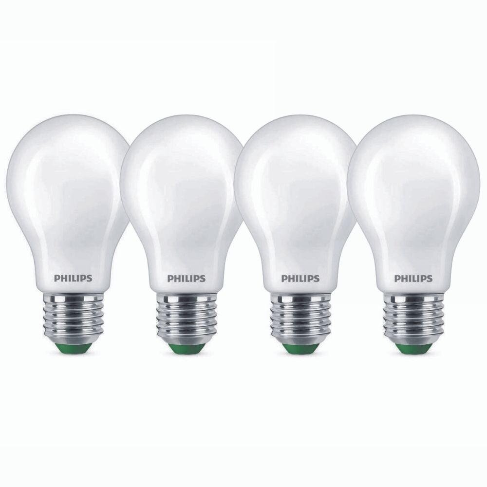 Philips LED Lampe E27 – Birne A60 2,3W 485lm 2700K ersetzt 40W standard Viererpack