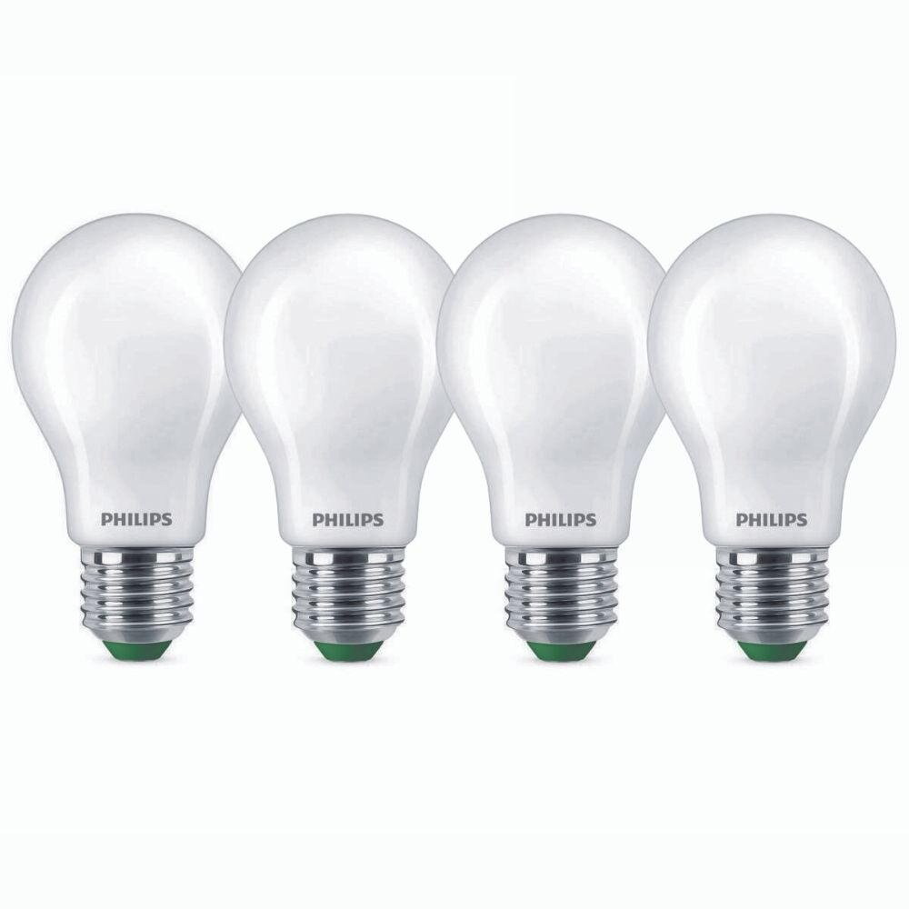 Philips LED Lampe E27 – Birne A60 2,3W 485lm 4000K ersetzt 40W standard Viererpack