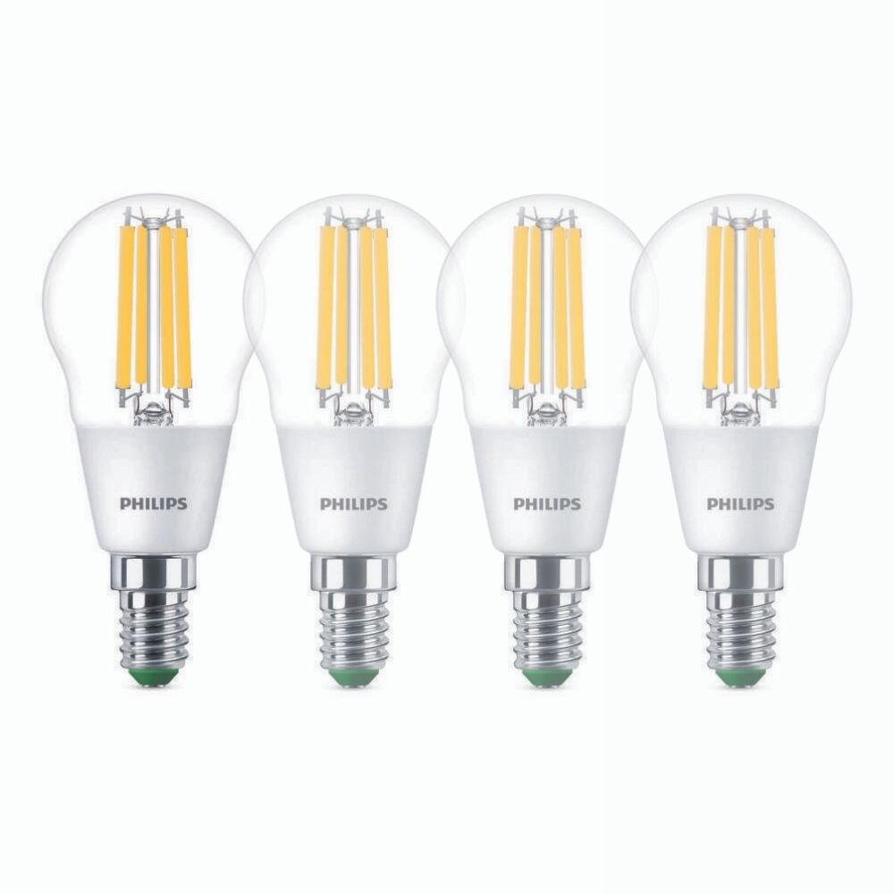 Philips LED Lampe E14 – Tropfen P45 2,3W 485lm 4000K ersetzt 40W Viererpack