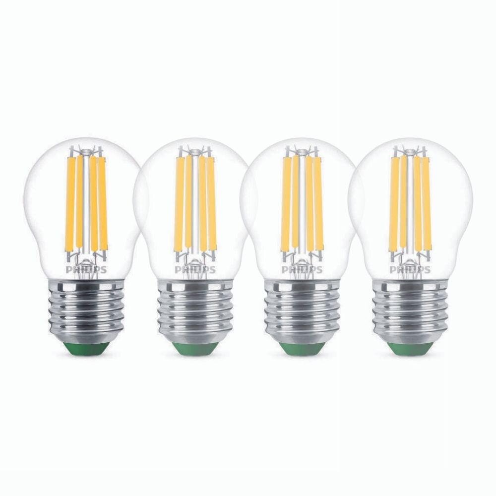 Philips LED Lampe E27 – Tropfen P45 2,3W 485lm 4000K ersetzt 40W Viererpack